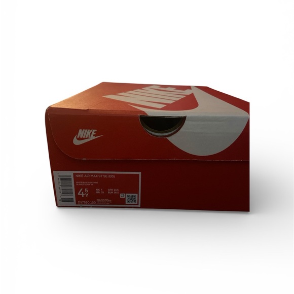 Nike Youth Air Max 97 White with Multicolor Accents - Picture 3 of 6